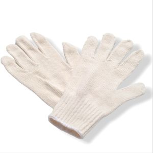 #AI New White Cotton Polyester Knit Gloves Hot Gloves Mens Large Seamless